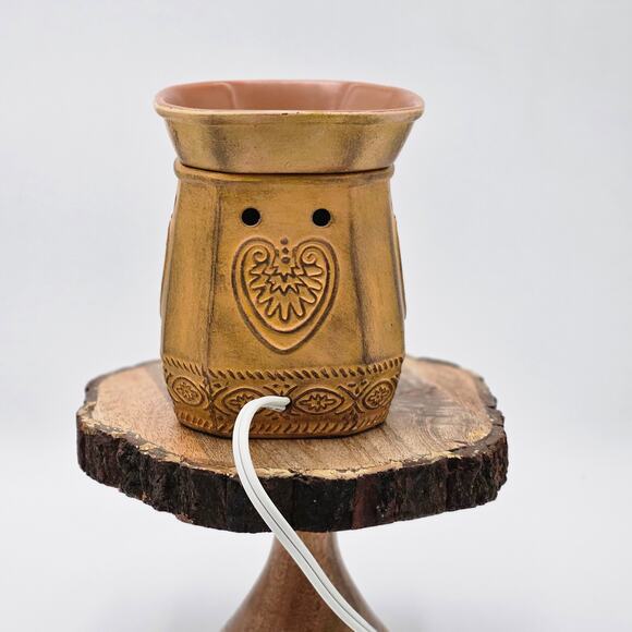 SCENTSY Retired Cozy Terra Cotta Deluxe Full Size Wax Warmer - Picture 4 of 7